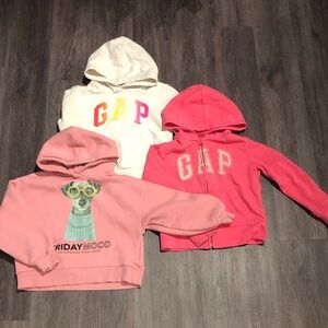 Lot of 3 (6) Girls Hoodies - Play Condition
